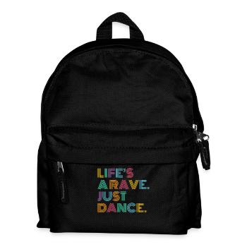 Life is a Rave Dancing Music Colorful Gift - Kids' Backpack - black - Front