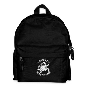 Umweltschützer T-Shirt Geschenk Schildkröten - Kinder Rucksack - Schwarz - Vorne