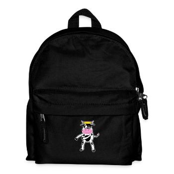 Floss Dance Move Kuh - Kinder Rucksack - Schwarz - Vorne
