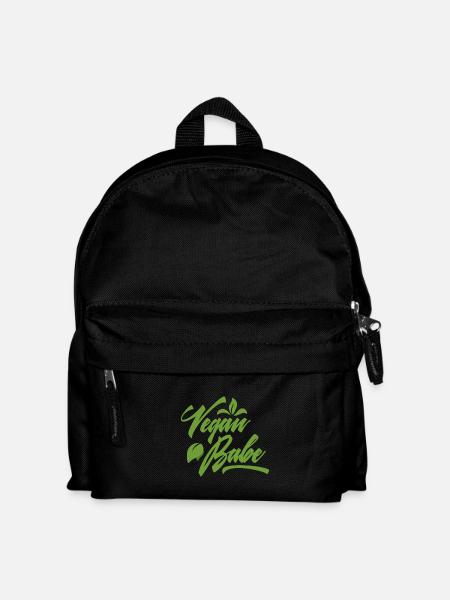 Vegan Lifestyle - "Vegan Babe" - Gift - Kids' Backpack - black