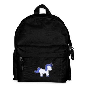Cheveux bleus licorne bébé enfants fille cadeau - Sac à dos Enfant - noir - Devant