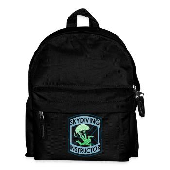 Skydiving Fallschirm Lehrer Trainer T-Shirt - Kinder Rucksack - Schwarz - Vorne
