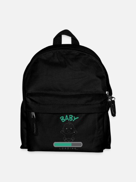 Schwangerschaft Baby Loading - Kinder Rucksack - Schwarz