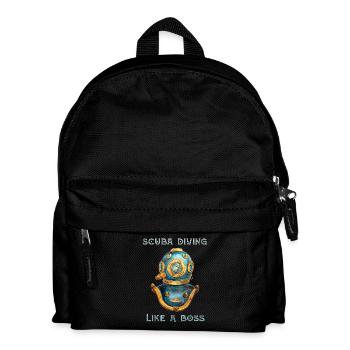 Scuba Diving Like A Boss - Kinder Rucksack - Schwarz - Vorne