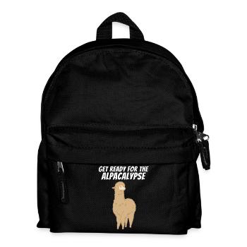 Bereit für die Alpakalypse Alpaka Alpaca Cool - Kinder Rucksack - Schwarz - Vorne
