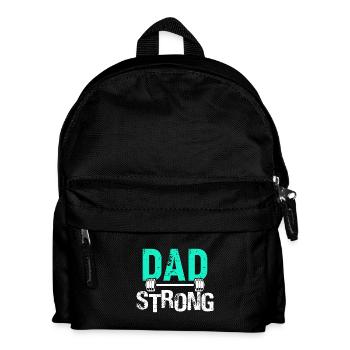 Papa Fitness Hantel - Kinder Rucksack - Schwarz - Vorne