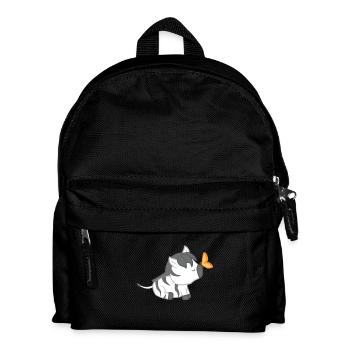 Zebra - Zebras - Zebra T-Shirt - Schmetterling - Kinder Rucksack - Schwarz - Vorne