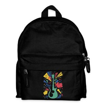 Symphonie de guitare colorée - Sac à dos Enfant - noir - Devant