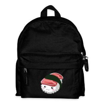 Sweet Salmon Nigiri Sushi - Kids' Backpack - black - Front