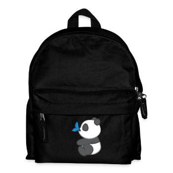 Panda - T-shirt Panda - Motif Panda - Papillon - Sac à dos Enfant - noir - Devant