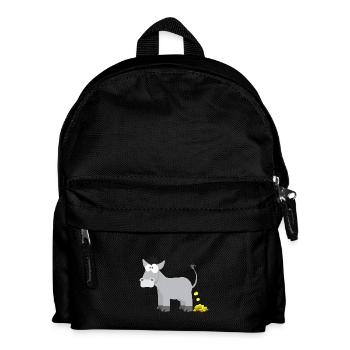 Motif pour enfants âne âne chemise animale idée cadeau âne d'or - Sac à dos Enfant - noir - Devant