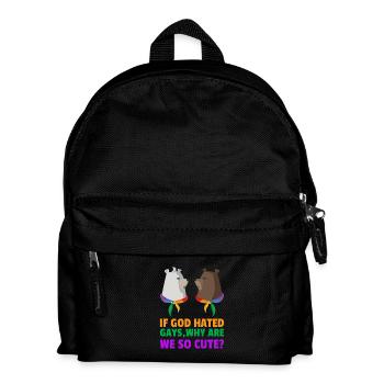 Homosexualität schwul Gleichberechtigung gay - Kinder Rucksack - Schwarz - Vorne