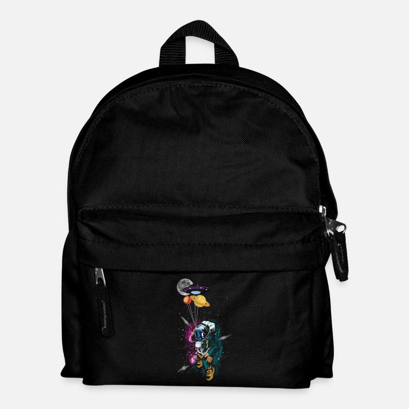Weltraumastronaut - Kinder Rucksack - Schwarz
