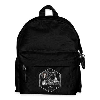 Je déteste les gens - Je déteste les gens - Sac à dos Enfant - noir - Devant
