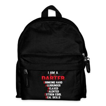 Darts - Kinder Rucksack - Schwarz - Vorne