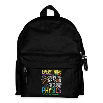 Reason is usually Physics - Kids' Backpack - black - Front