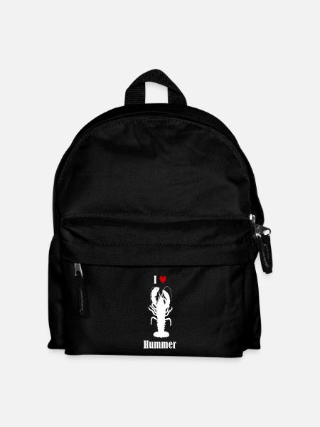 I Love Hummer - Kinder Rucksack - Schwarz