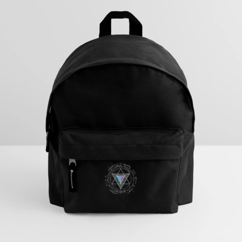 nerd cpu pyramid illuminati game wow hacker code Kids' Backpack