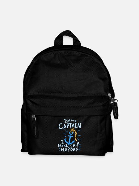 Boat Boating Boating - Kids' Backpack - black