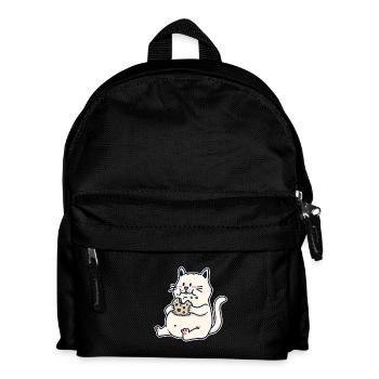 Chaton Chaton Cookie Fantasy Enfants Bébé Dessin Animé Noël - Sac à dos Enfant - noir - Devant
