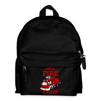 Junior Fire Chief Fire Department Kids Gift - Kids' Backpack - black - Front