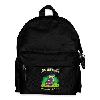 Gardener garden lawn mower gift - Kids' Backpack - black - Front