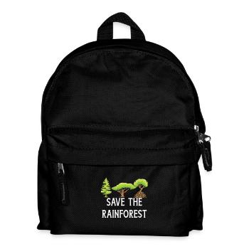 Save The Rainforest - Kids' Backpack - black - Front