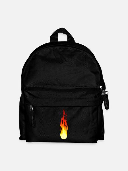 Comet Flame Fire Inferno Flame Fiery - Kids' Backpack - black