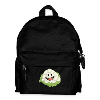 Blumenkohl Kohl Gemüse Veganer Gesund - Kinder Rucksack - Schwarz - Vorne