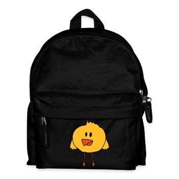 Cute Chick Bird - Kids' Backpack - black - Front
