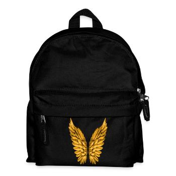 Angel Wings Gold Golden Wings Angel Angel Wings - Kids' Backpack - black - Front