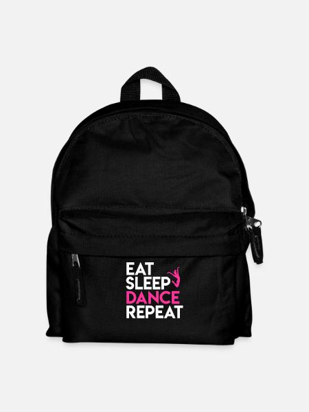 Tanz und Lebensmotto Design - Kinder Rucksack - Schwarz