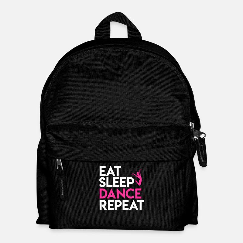 Tanz und Lebensmotto Design - Kinder Rucksack - Schwarz