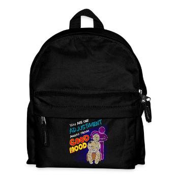 Chiropractor massage doctor bone spine - Kids' Backpack - black - Front