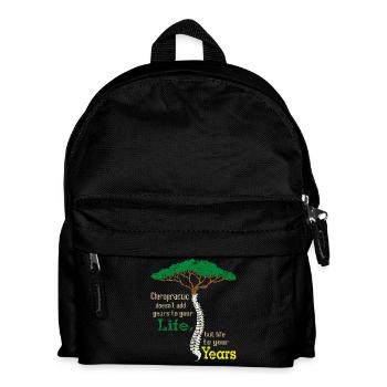 Chiropraktiker Massage Arzt Knochen Wirbelsäule - Kinder Rucksack - Schwarz - Vorne
