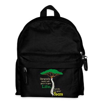 Motif d’arbre en croissance avec motif de tourbillon - Sac à dos Enfant - noir - Devant