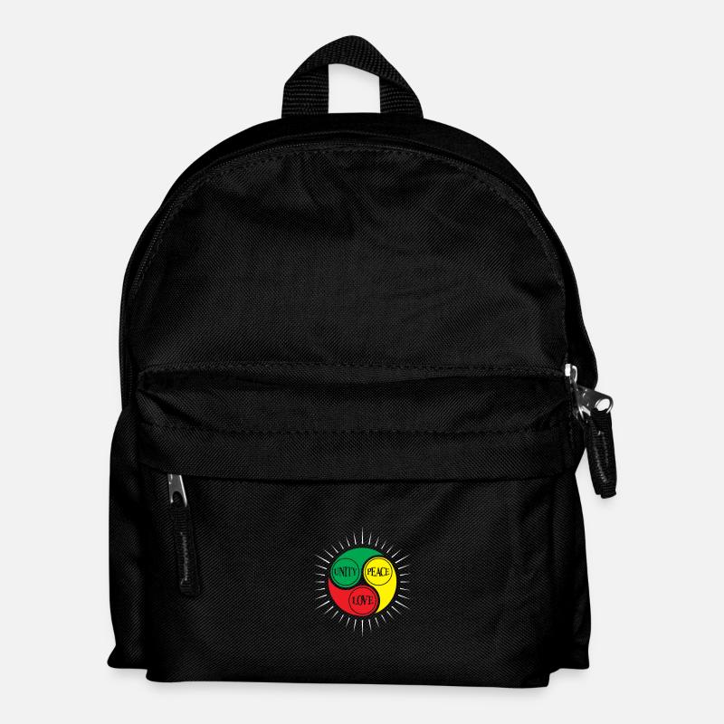 Mind Peace Love Triad Circle - Kinder Rucksack - Schwarz