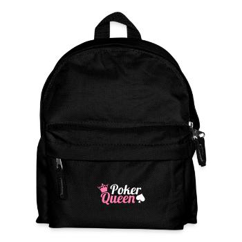 Poker Königin - Kinder Rucksack - Schwarz - Vorne