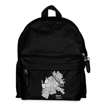 Vienna (Wien) Karte - Kinder Rucksack - Schwarz - Vorne