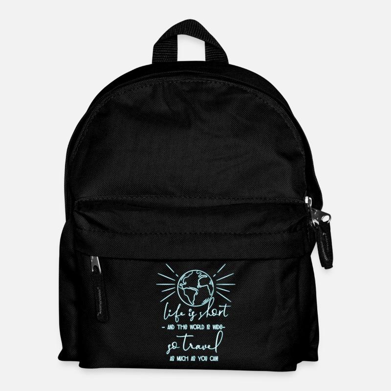 Reisen - Kinder Rucksack - Schwarz