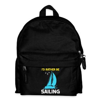 I'd rather be Sailing - Kids' Backpack - black - Front