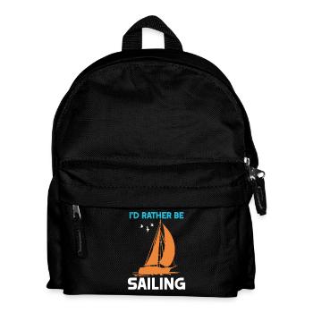 I'd rather be Sailing - Kids' Backpack - black - Front