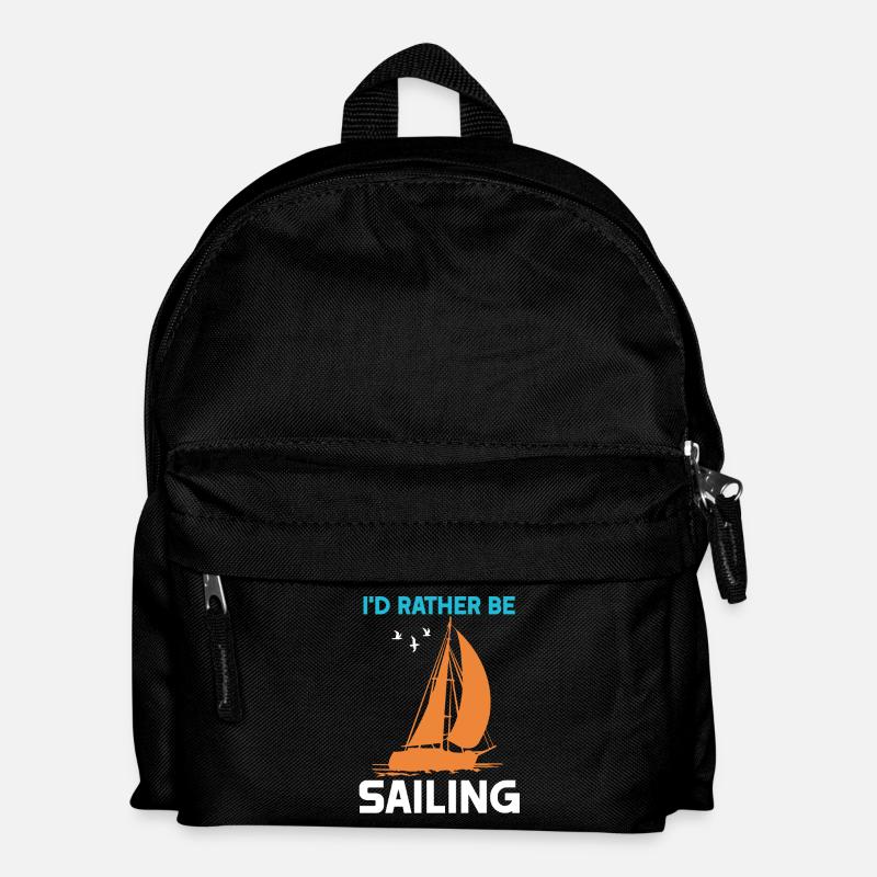 I'd rather be Sailing - Kinder Rucksack - Schwarz