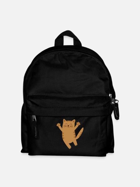 Katze - Kinder Rucksack - Schwarz