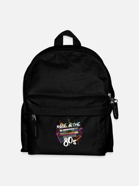 Made in the 80s Cassette 80s - Kids' Backpack - black