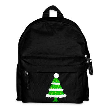 Tannenbaum Weihnachten - Kinder Rucksack - Schwarz - Vorne