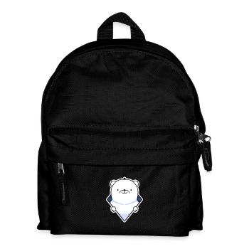 Eisbär - Kinder Rucksack - Schwarz - Vorne