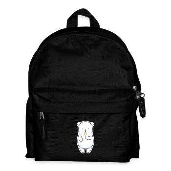 Eisbär - Kinder Rucksack - Schwarz - Vorne