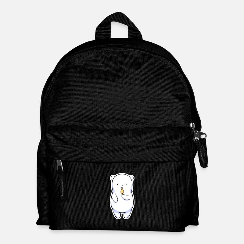 Eisbär - Kinder Rucksack - Schwarz