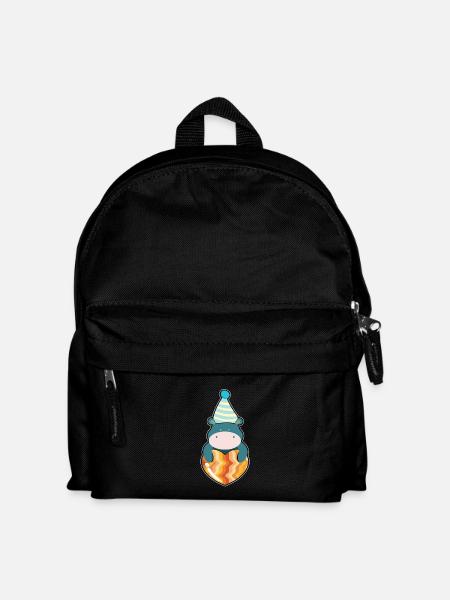 Nilpferd Kinder shirt - Kinder Rucksack - Schwarz